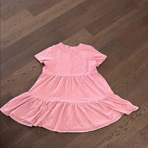 Old Navy Pink Casual Sundress with Peter Pan Collar